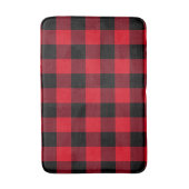 Tapis De Bain Russe Rouge Buffalo Plaid Simple Ferme  (Devant (Vertical))