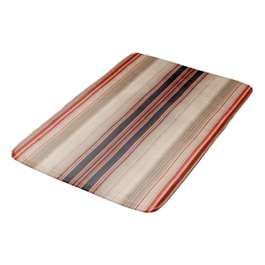 Tapis De Bain Rust Orange Moderne (Angle)