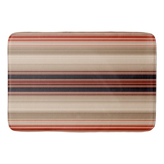 Tapis De Bain Rust Orange Moderne (Devant)