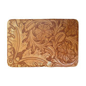 Tapis De Bain Rustic brown cowboy fashion western leather (Devant)