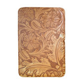 Tapis De Bain Rustic brown cowboy fashion western leather (Devant (Vertical))