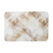 Tapis De Bain Rustic Cream Brown Stripes Birthday (Devant)