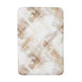 Tapis De Bain Rustic Cream Brown Stripes Birthday (Devant (Vertical))