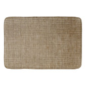 Tapis De Bain Rustique Burlap Nature Motif Mat de bain - Terme T (Devant)