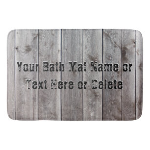 Tapis de bain rustique personnalisé pour la garçon