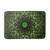 Tapis De Bain Rustique Steampunk Bohème forêt vert mandala (Devant)