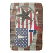 Tapis De Bain Rustique Texas Lone Star Texas Long Horn (devant Vertical)