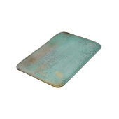 Tapis De Bain Rustique Turquoise Antique Impression Vintage (Angle)