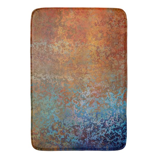 Tapis De Bain Rusty, Verdigris, Grunge Steampunk (devant Vertical)