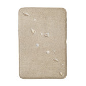 Tapis De Bain Sable de plage et coquillages (Devant (Vertical))