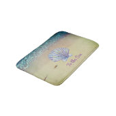 Tapis De Bain Sable et coquillage de plage personnalisés (Angle)