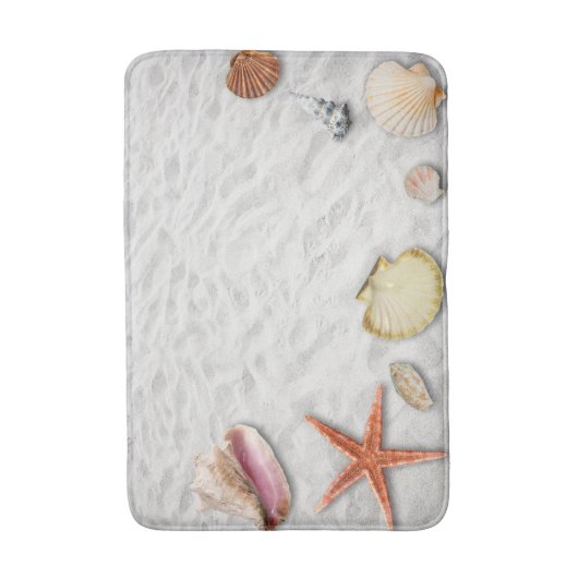 Tapis De Bain Sable et coquillages (Devant (Vertical))