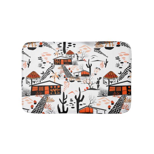 Tapis De Bain Sable sans transparence paysage de sable maisons n (Devant)