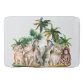Tapis De Bain Safari Animaux Palmiers (Devant)