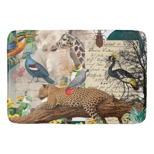 Tapis De Bain Safari sauvage Animaux Set de table (Devant)