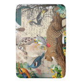 Tapis De Bain Safari sauvage Animaux Set de table (devant Vertical)
