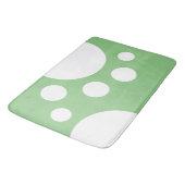 Tapis De Bain Sage Green : Doigts modernes en blanc (Angle)