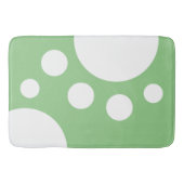 Tapis De Bain Sage Green : Doigts modernes en blanc (Devant)