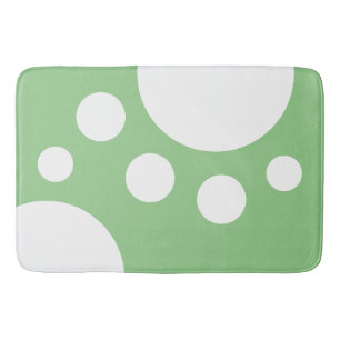 Tapis De Bain Sage Green : Doigts modernes en blanc
