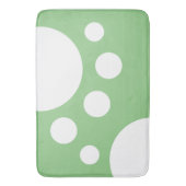 Tapis De Bain Sage Green : Doigts modernes en blanc (devant Vertical)