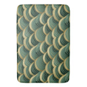 Tapis De Bain Sage Green et Gold Arches Vagues (devant Vertical)