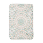 Tapis De Bain Sage Green et Peach Mandala Motif (Devant (Vertical))