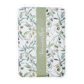 Tapis De Bain Sage Green French Country Olive Name  (Devant (Vertical))