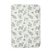 Tapis De Bain Sage Green Watercolor Olives (Devant (Vertical))