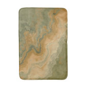 Tapis De Bain Sage Olive Green Mustard Yellow Print (Devant (Vertical))