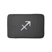 Tapis De Bain Sagittarius Zodiac Sign Carbon Fiber Print (Devant)