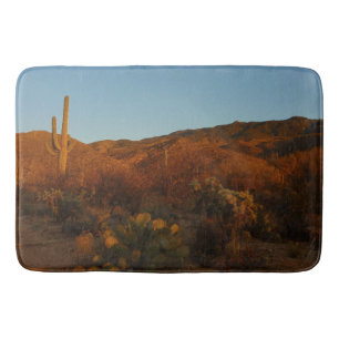 Tapis De Bain Saguaro Sunset I Arizona Désert Paysage