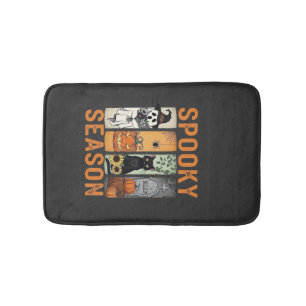 Tapis De Bain Saison Sombres � Fantôme Mignon, Chat Noir, Citrou