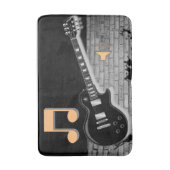 Tapis De Bain salle de bain de guitare de musique (Devant (Vertical))