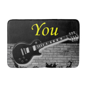 Tapis De Bain salle de bain de guitare de musique