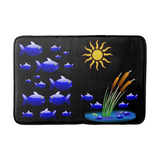 Tapis De Bain Salle de bain de poisson (Devant)