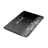 Tapis De Bain salle de bain en noir blanc michael (Angle)