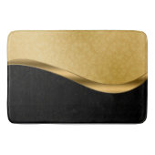 Tapis De Bain Salle de bain Noir et Or Grand (Devant)