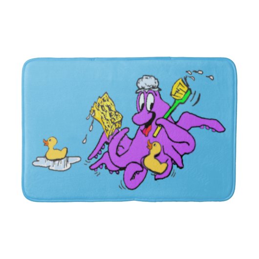 Tapis De Bain Salle de bain Octopus Bain Mat personnalisable (Devant)