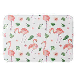 Tapis De Bain Salle de bain Tropical Pink Flamingo
