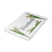 Tapis De Bain Salle de bain Tulip blanche Mat (Angle)