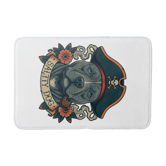 Tapis De Bain Salty Dog Pitbull (Devant)