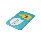 Tapis De Bain Salut les amis ! Illustration d'ananas (Angle)