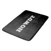 Tapis De Bain Salut ou nom "Howdy", Noir (Angle)