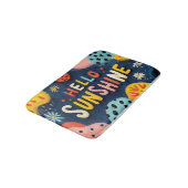 Tapis De Bain Salutation joyeuse "Bonjour Sunshine" (Angle)