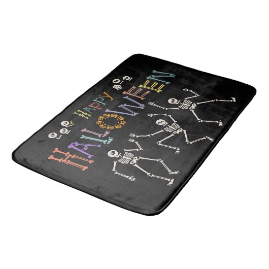 Tapis De Bain Salutations d'Halloween (Angle)