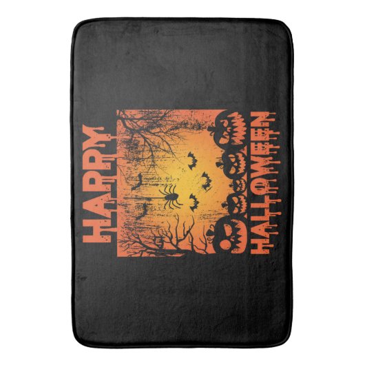 Tapis De Bain Salutations d'Halloween (devant Vertical)