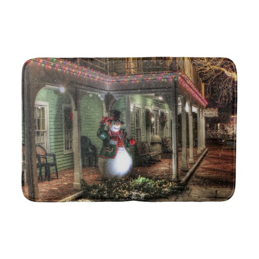 Tapis De Bain Salutations Snowman (Devant)