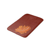 Tapis De Bain Sang Motif de fruits orange (Angle)
