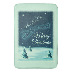 Tapis De Bain Santa and his Reindeers