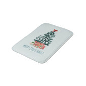 Tapis De Bain Sapin de Noël Élégant enneigé (Angle)